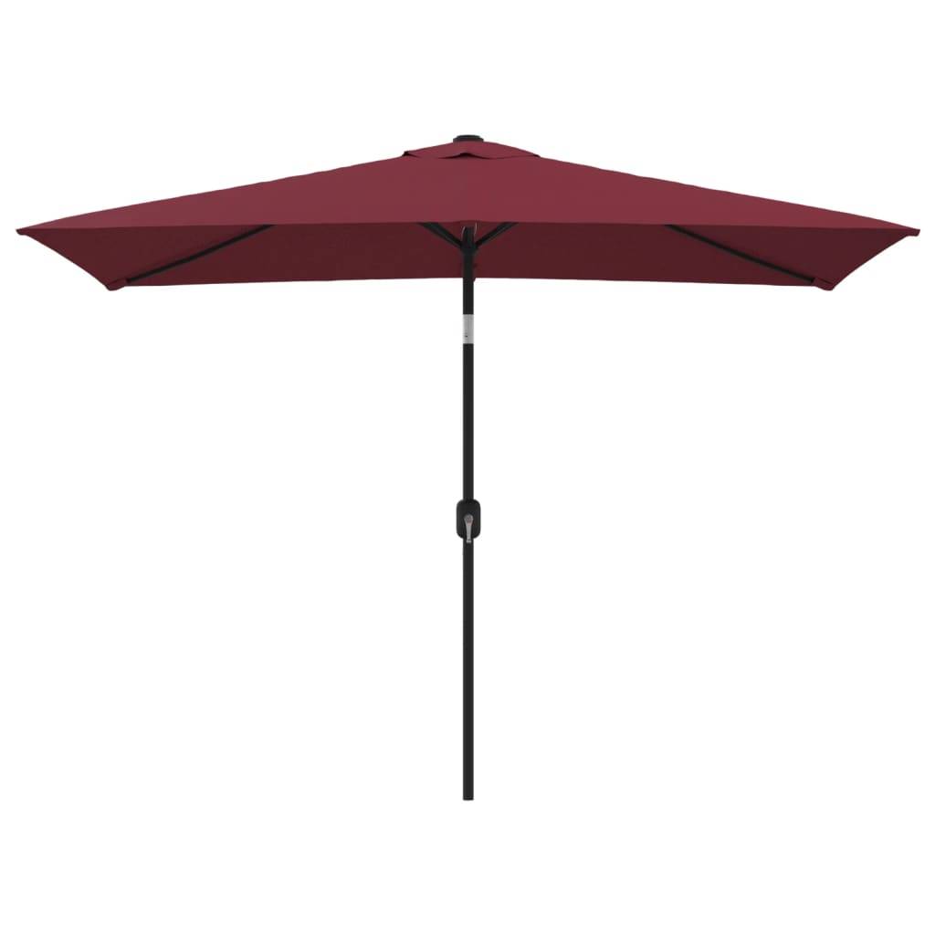 Helloshop26 - Parasol avec mât en métal 300 x 200 cm bordeaux - Image 1