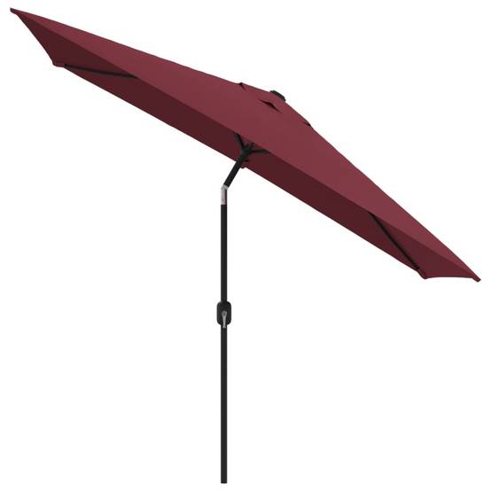 Helloshop26 - Parasol avec mât en métal 300 x 200 cm bordeaux - Image 2