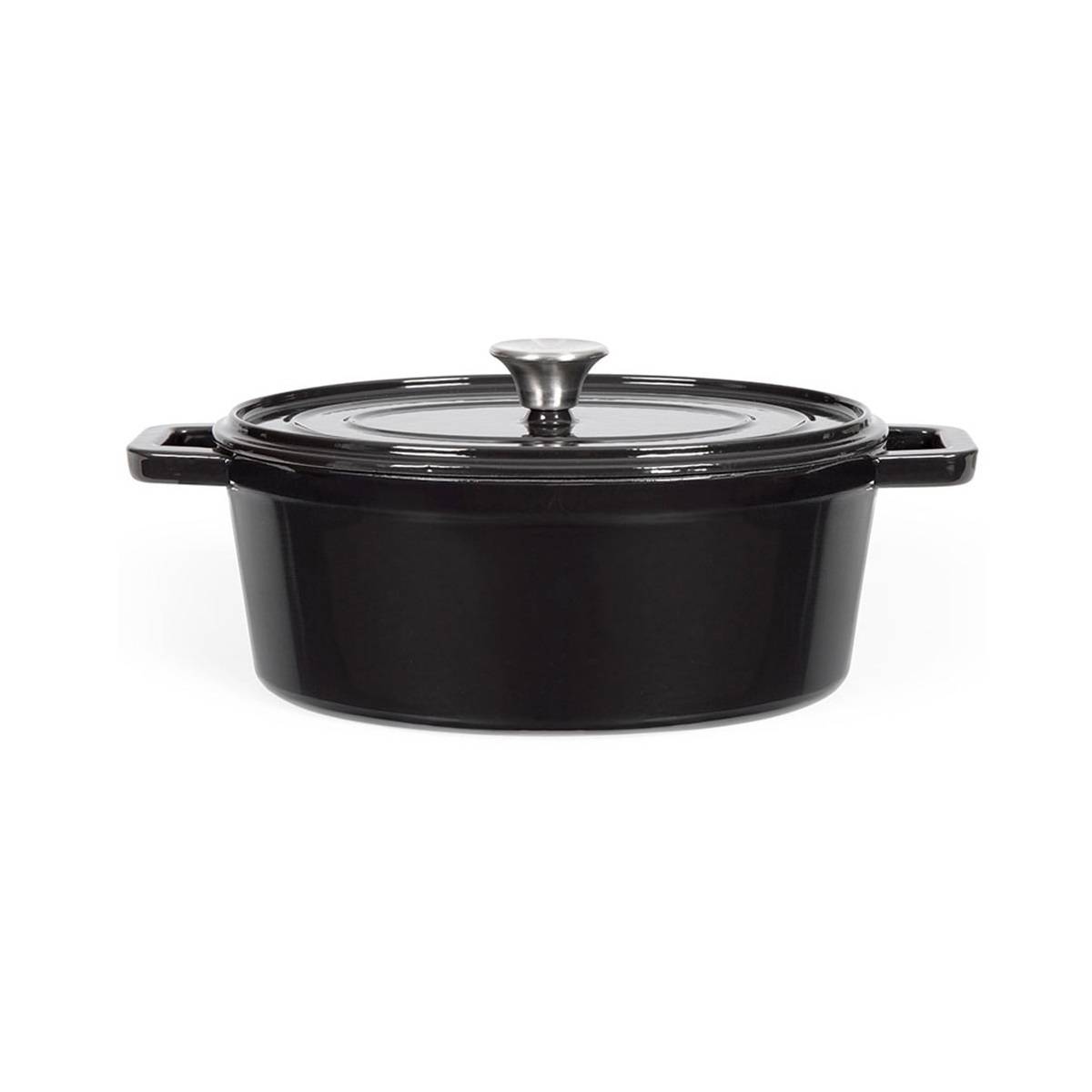 Livoo - Cocotte ovale en fonte 29cm noir MEP129N Livoo - Imagen 2