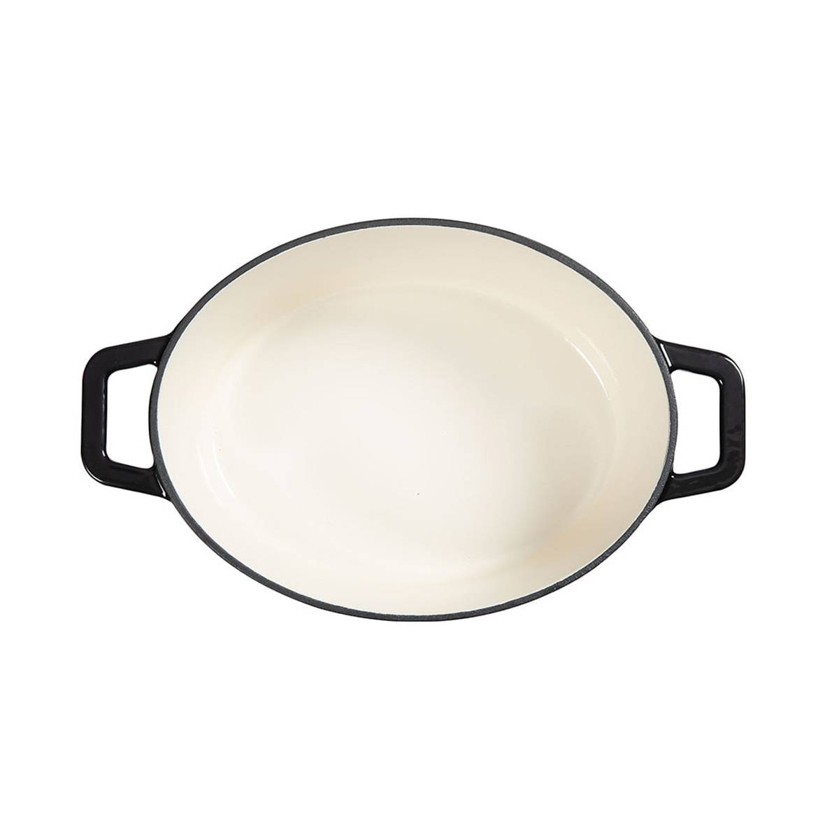 Livoo - Cocotte ovale en fonte 29cm noir MEP129N Livoo - Imagen 3