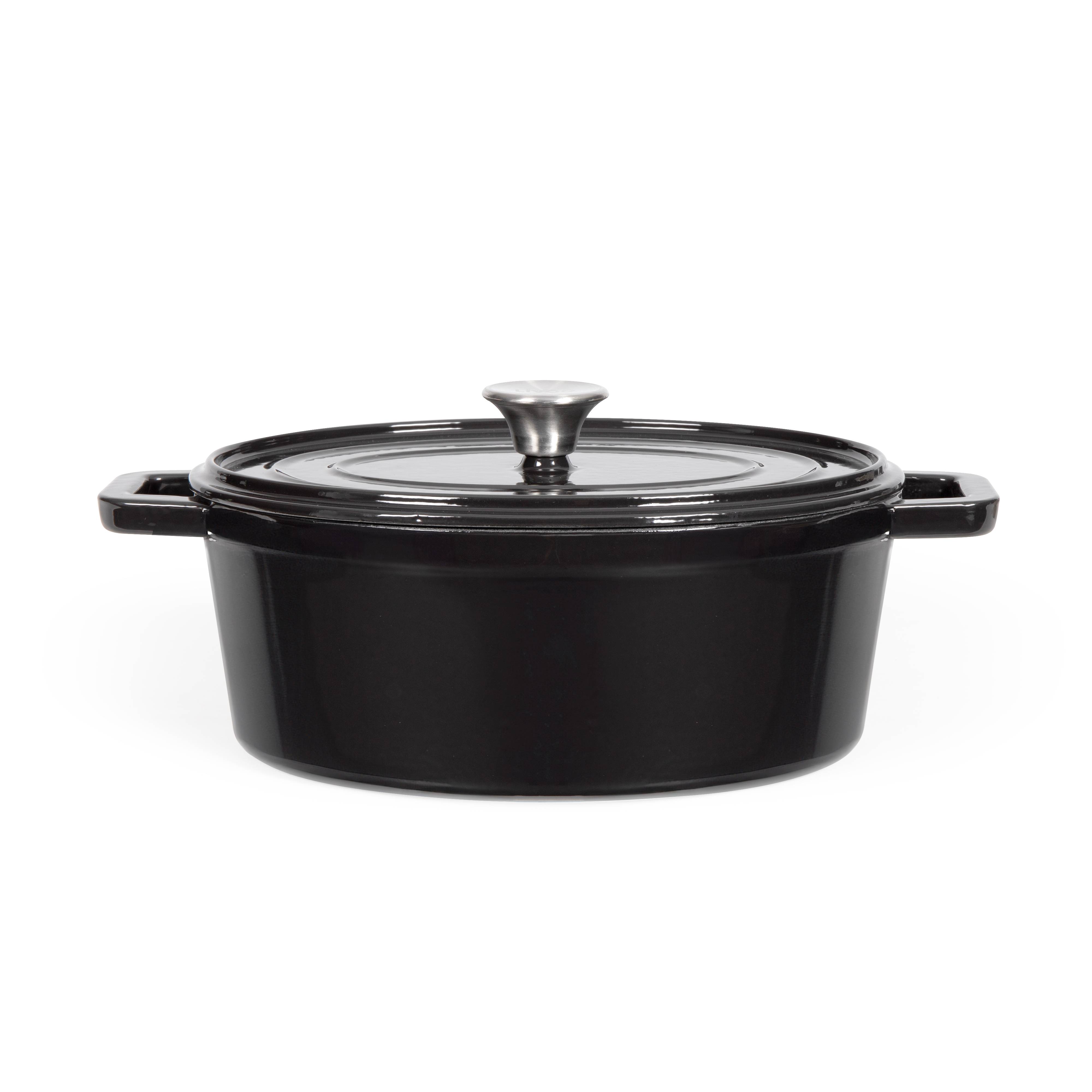 Livoo - Cocotte ovale en fonte 29cm noir MEP129N Livoo - Imagen 1