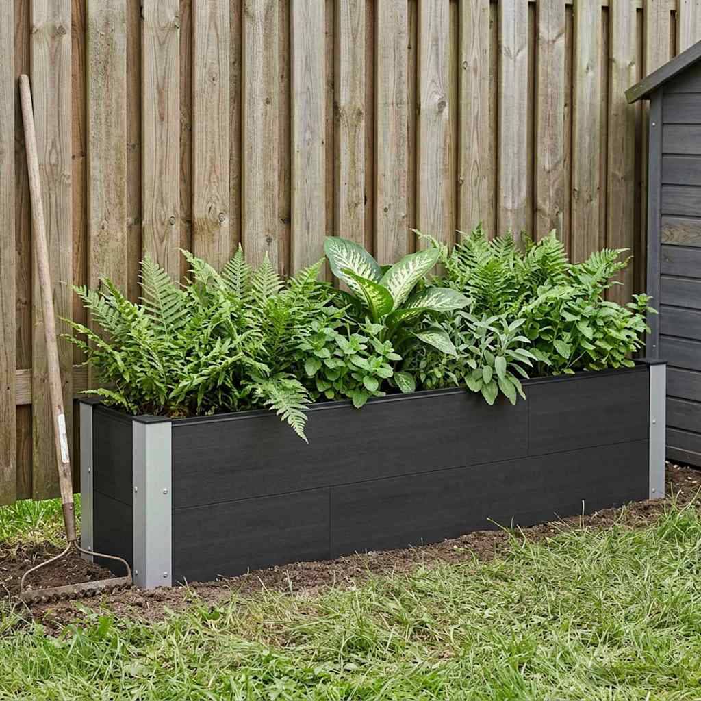 Prolenta Premium - Jardinière aluminium noir 150 x 30 x 36 cm - Prolenta premium p364.5 - Image 2
