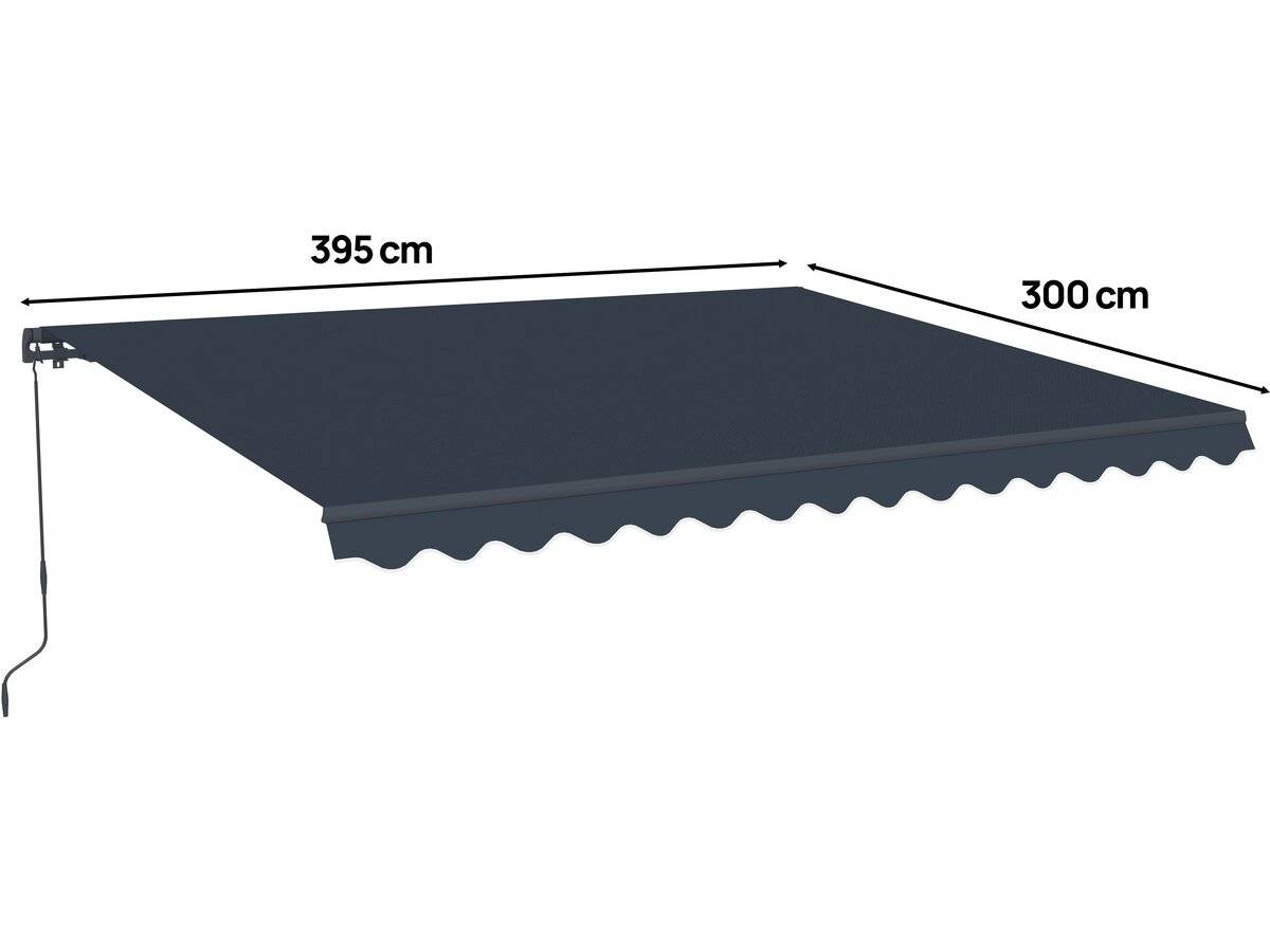Store Banne En Aluminium "ombra 4" - 395 X 300 Cm - Gris -habitat Et Jardin - Imagen 3