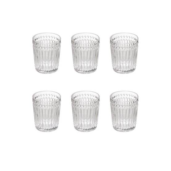 Lot de 6 Verres à Eau "Mona" 30cl Transparent
