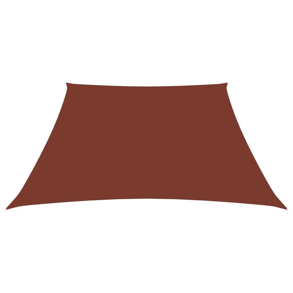 Helloshop26 - Voile toile d'ombrage parasoltissu oxford trapèze 2/4 x 3 m terre cuite - Imagen 2
