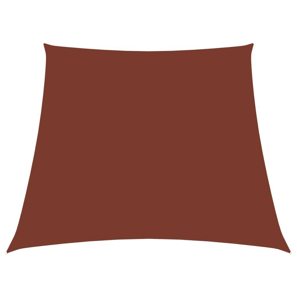 Helloshop26 - Voile toile d'ombrage parasoltissu oxford trapèze 2/4 x 3 m terre cuite - Imagen 1