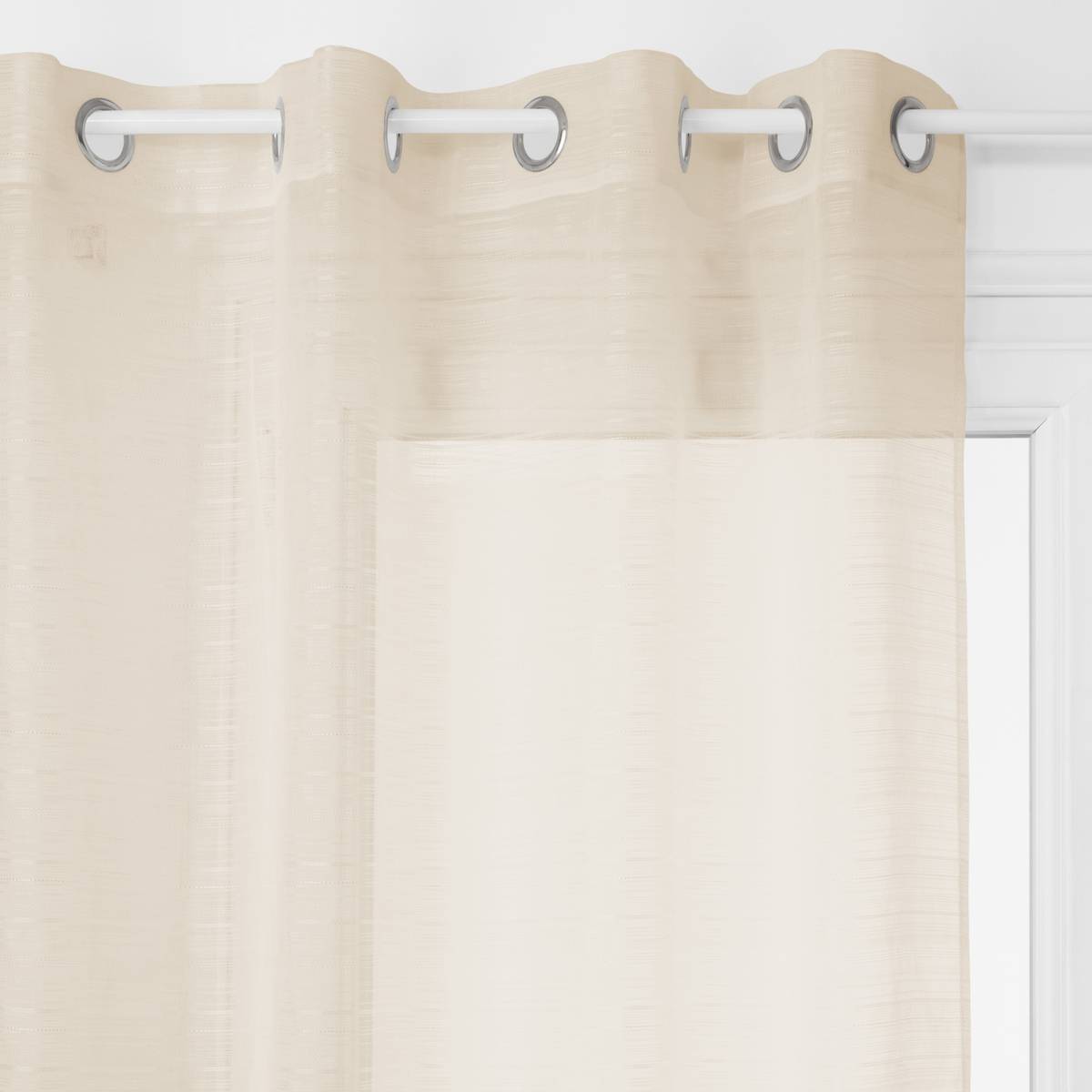 Atmosphera - Voilage "Louis" beige 140x240cm - Atmosphera Créateur d'intérieur - Imagen 2