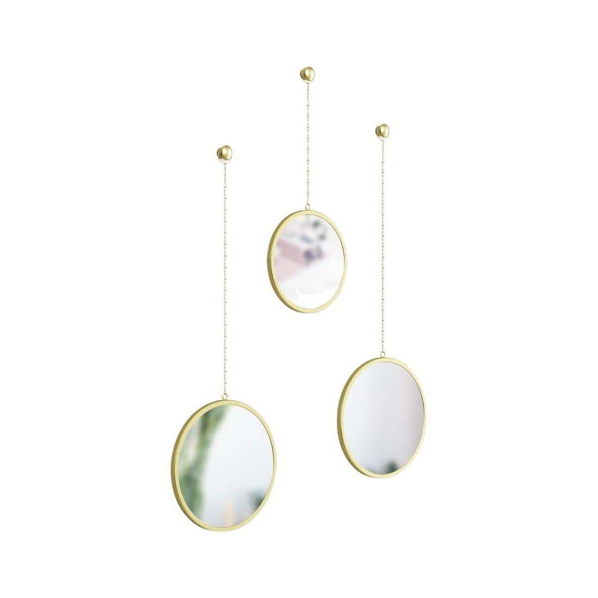 Umbra - Miroirs ronds suspendus Dima (Lot de 3) Or Umbra - Imagen 1