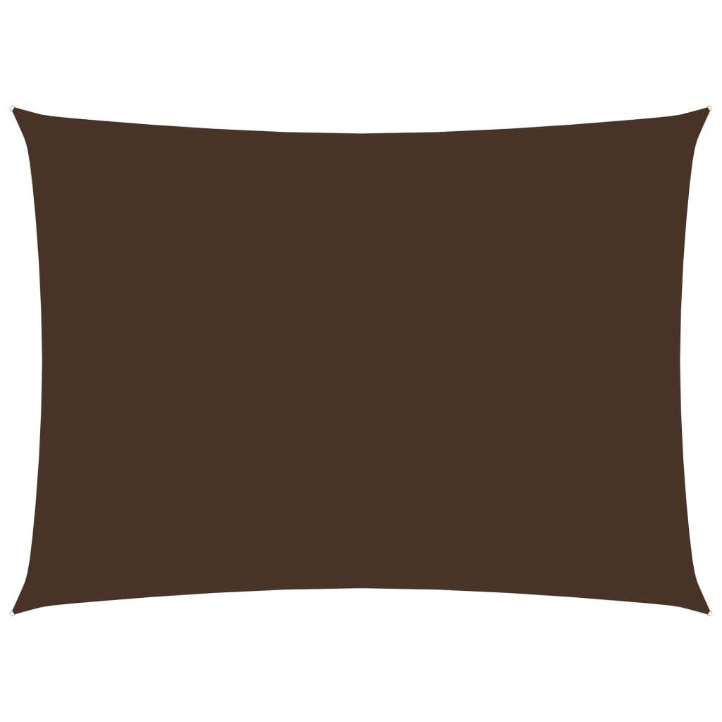 Helloshop26 - Voile toile d'ombrage parasol tissu oxford rectangulaire 6 x 7 m marron - Imagen 1