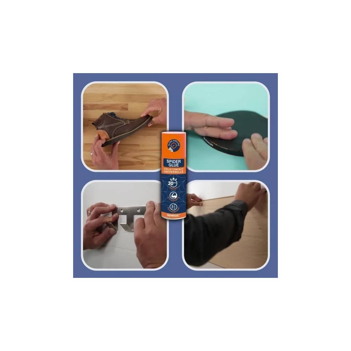 Colle Glue Universelle Spray Spider Glue 200ml Prise 30 sec SMARTOOL - Imagen 3
