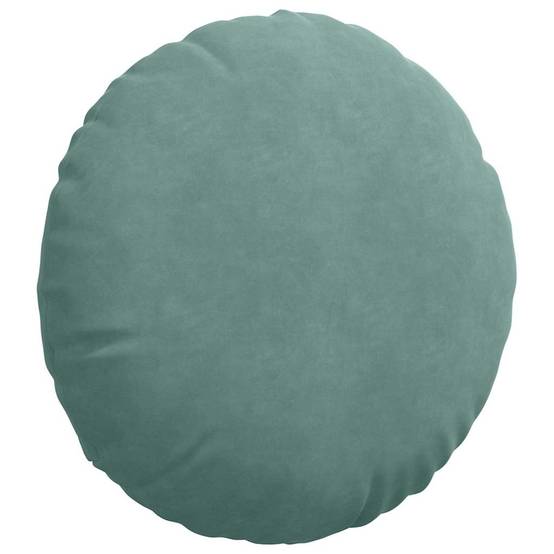 Lot de 2 Coussins de Siège Ronds Velours Décoratif Déhoussable pour Salon Vert Mer Ø 40 x 13 cm – ComfortXL Outdoor Living - Image 5