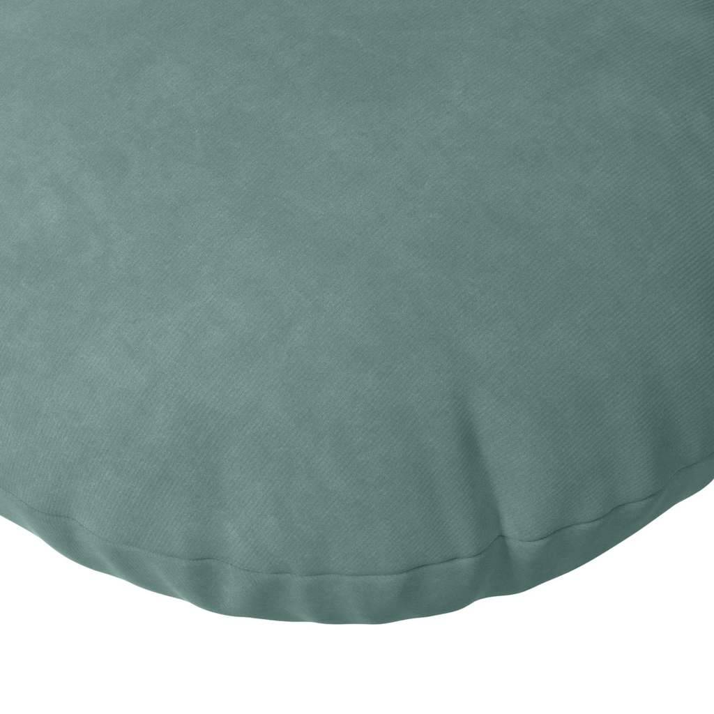 Lot de 2 Coussins de Siège Ronds Velours Décoratif Déhoussable pour Salon Vert Mer Ø 40 x 13 cm – ComfortXL Outdoor Living - Image 7