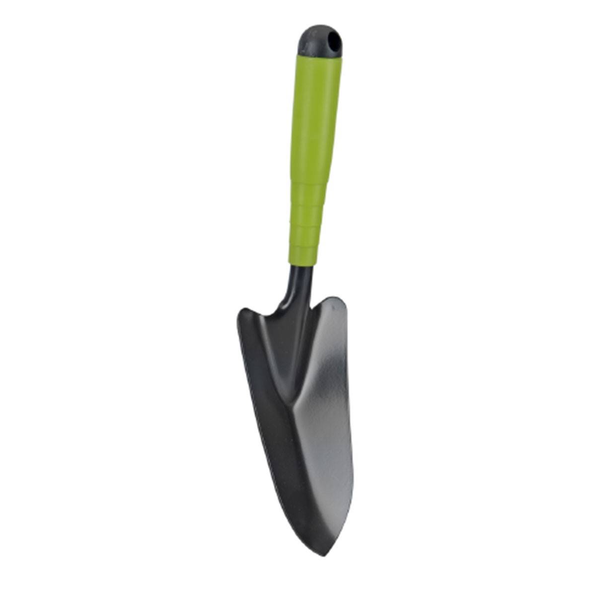 Kit 3 outils de jardin Acier renforcé Manche plastique Serfouette Transplantoir Rateau ITOOLS - Imagen 2