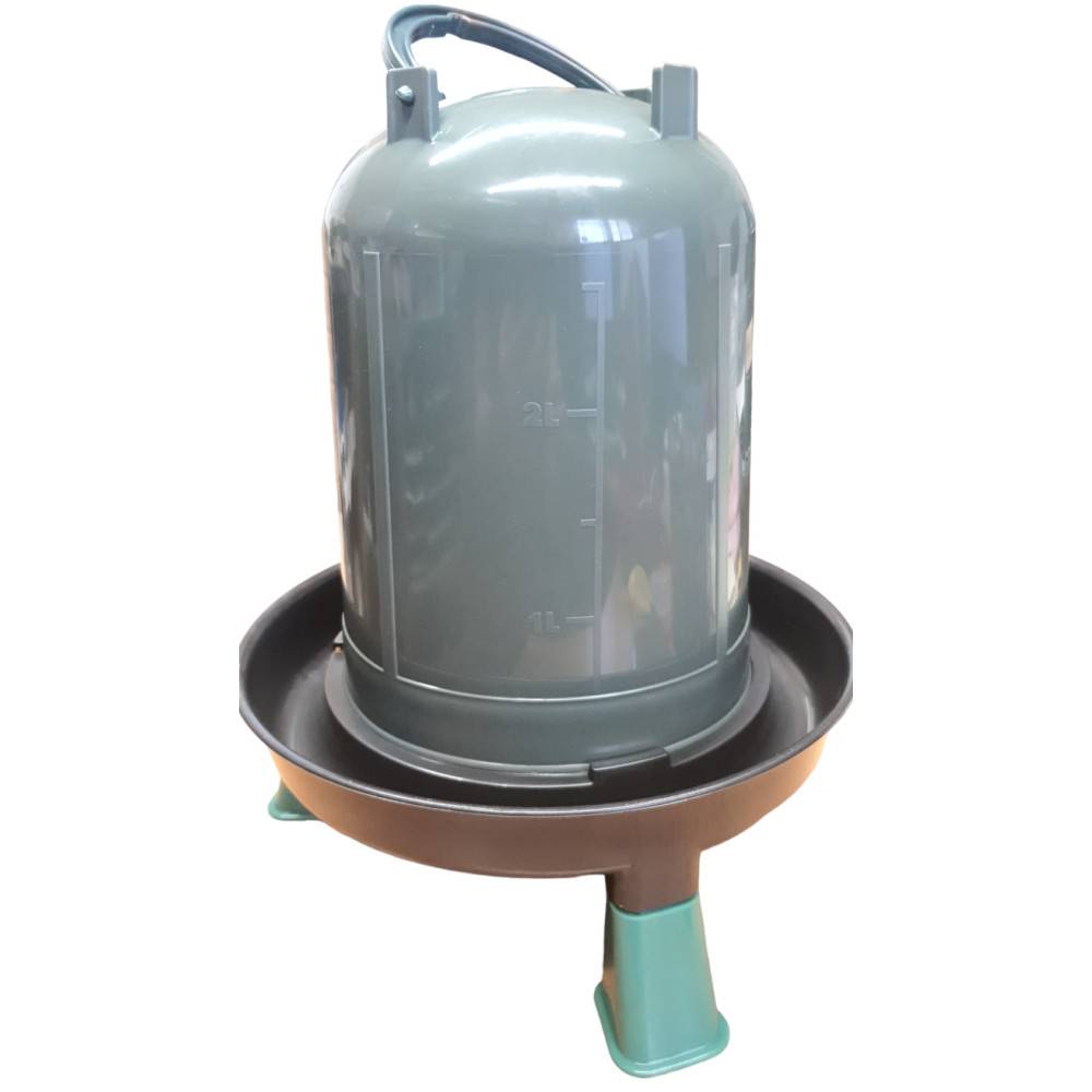 Gasco - Abreuvoir sur pieds plastique recyclé 3 litres pour basse cour - Imagen 2