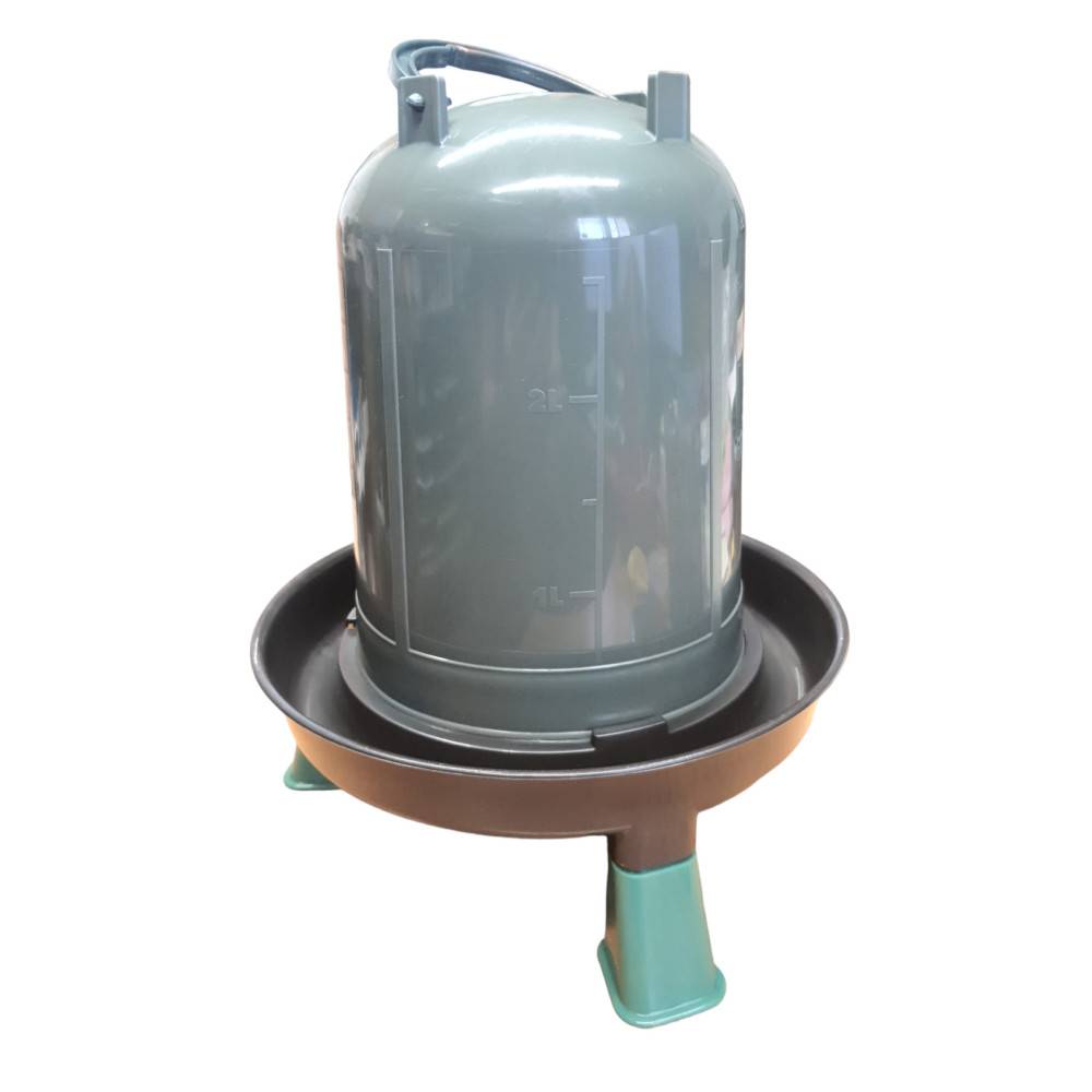 Gasco - Abreuvoir sur pieds plastique recyclé 3 litres pour basse cour - Imagen 3