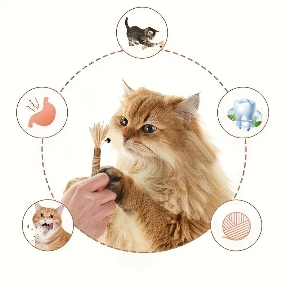IntiMeg - Bâton de dentition pour chat Feather Bell IntiMeg - Image 3