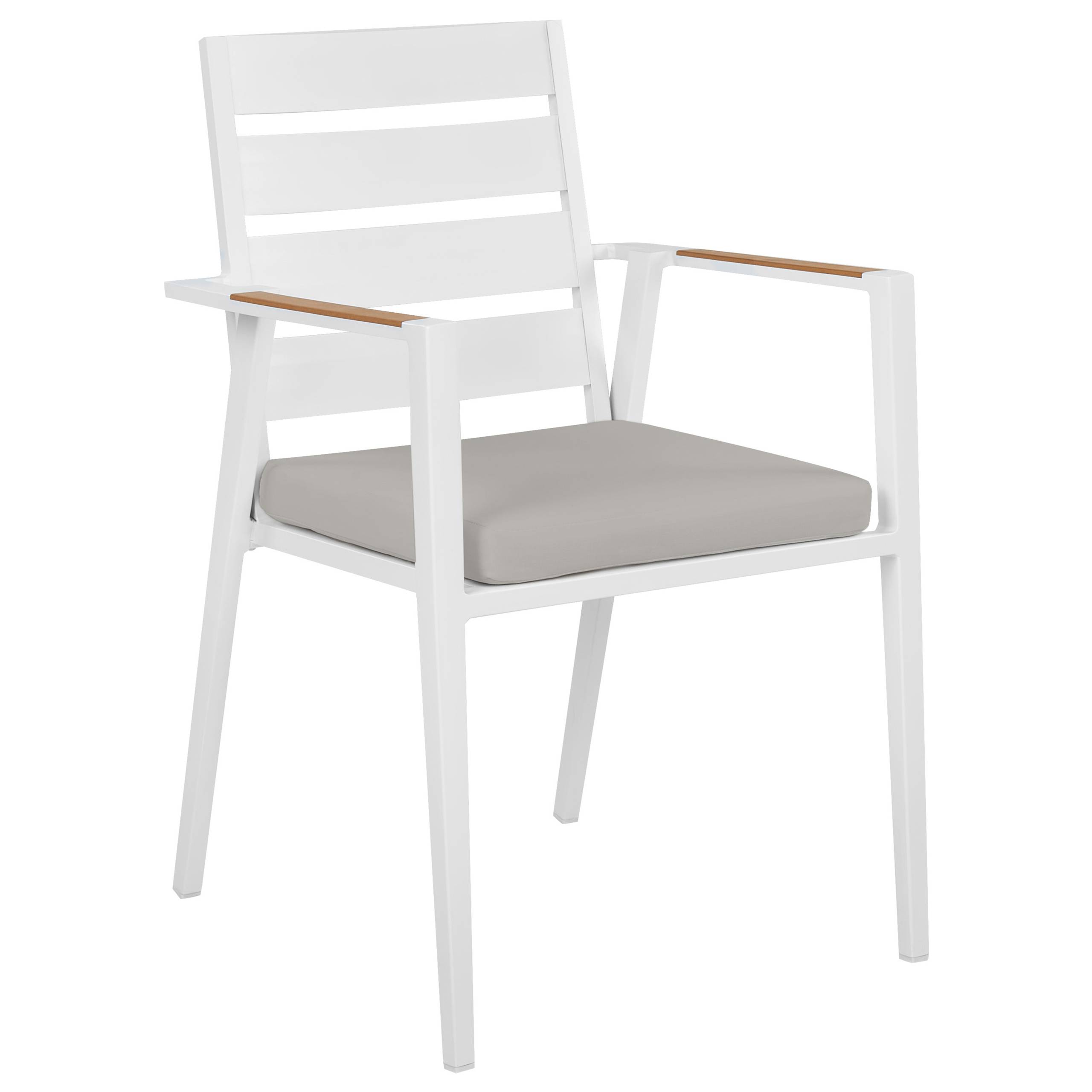 Beliani - Set de salle à manger, 4 Personnes Aluminium Gris MALETTO/TAVIANO - Beliani - Imagen 6