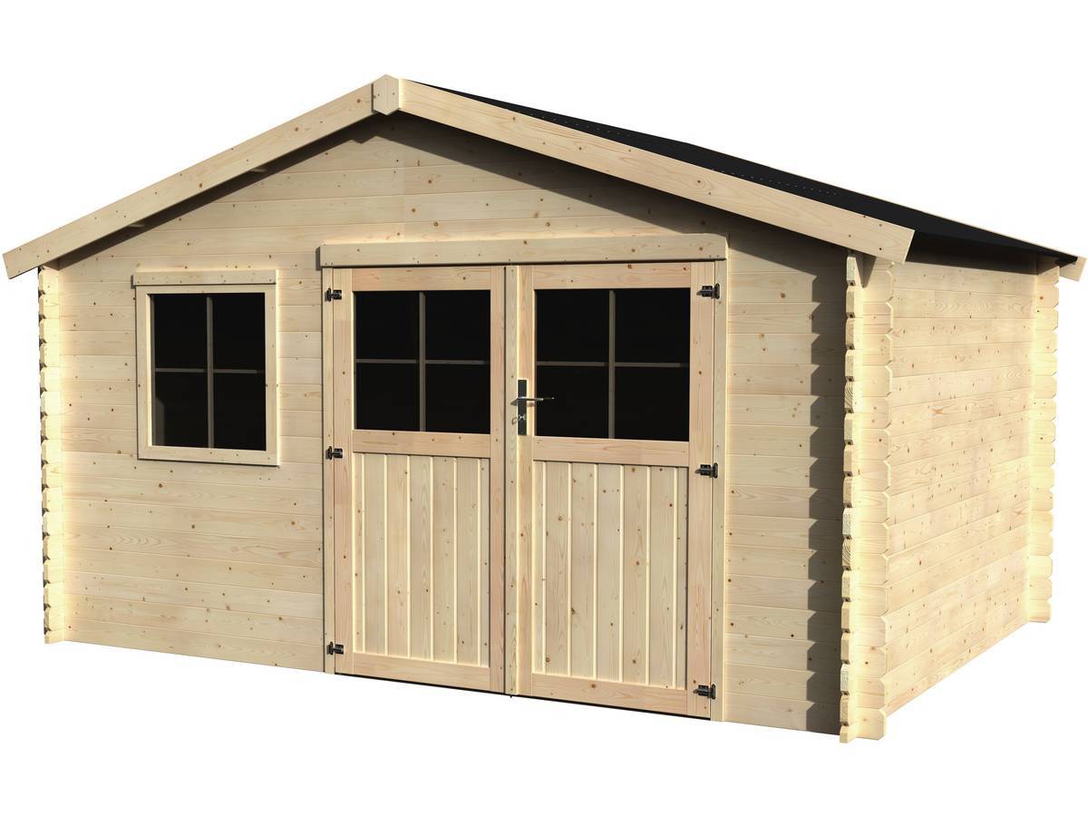 Habitat Et Jardin - Abri De Jardin Bois "flodeal" - 11.86 M² - 3.98 X 2.98 X 2.44 M - 28 Mm -decor Et Jardin - Imagen 1