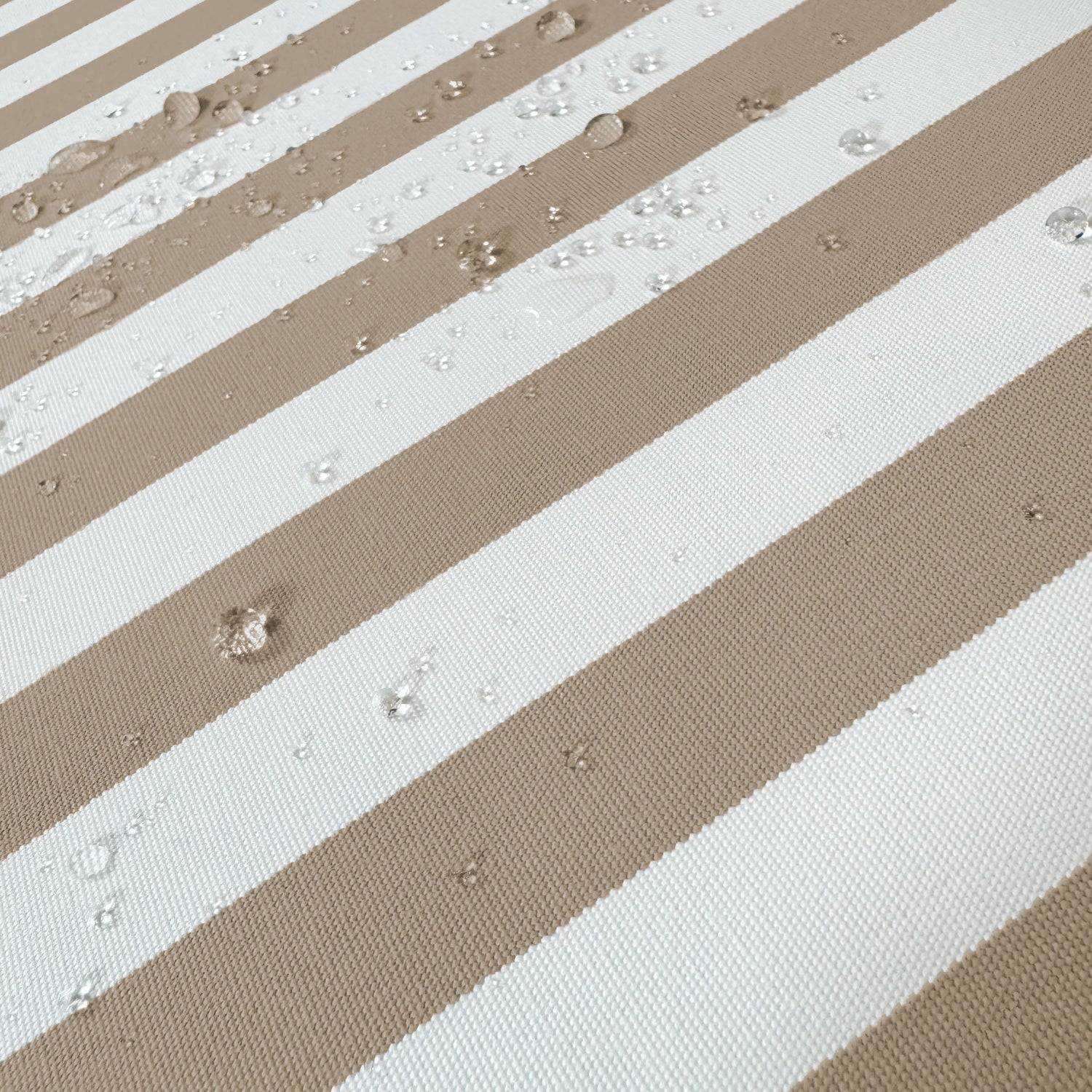 Coussins pour salon de jardin déhoussable 120x60cm Rayure beige - Déco arts - Image 6