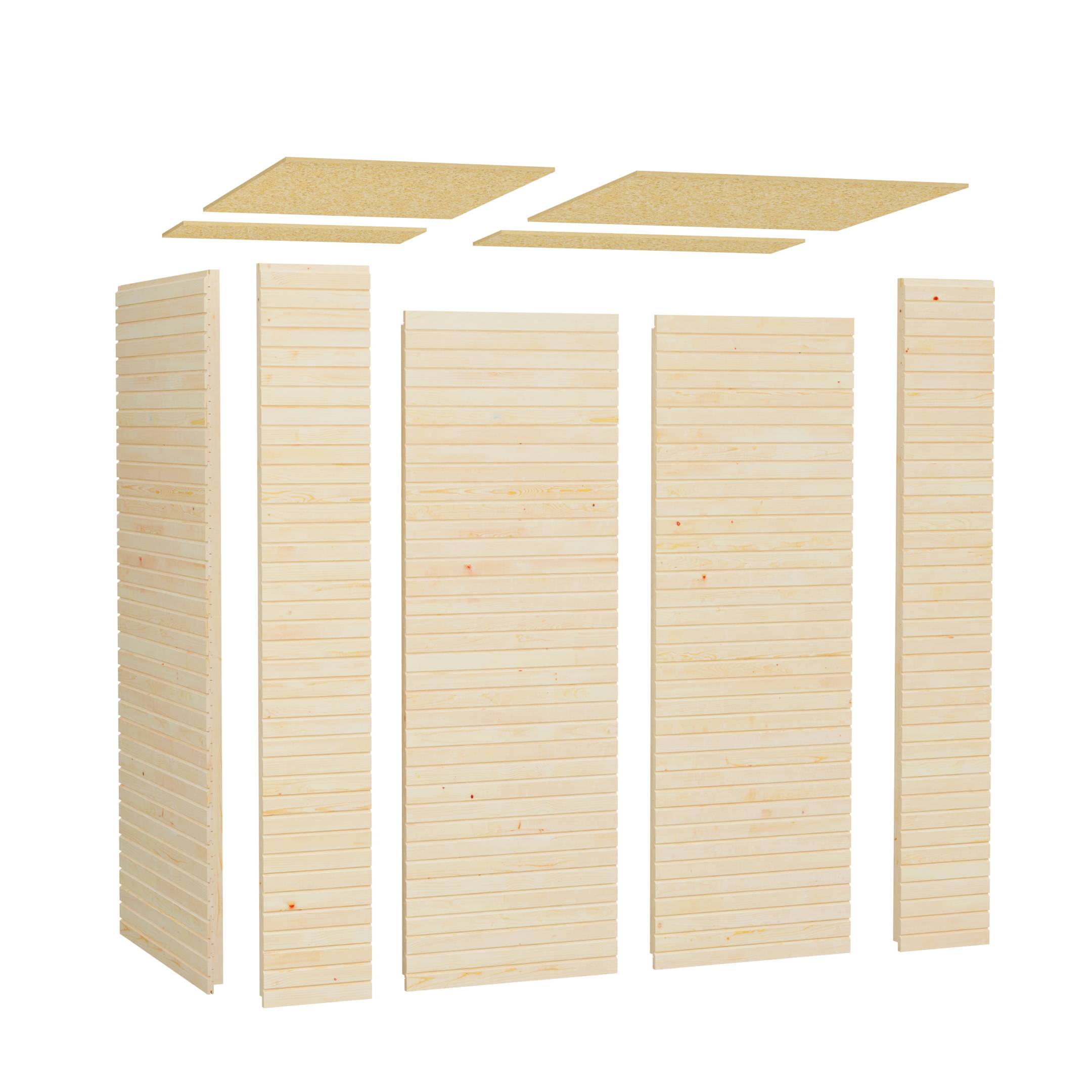 Abri de jardin bois Bertilo Fineline 18mm 2,13m² - Image 5
