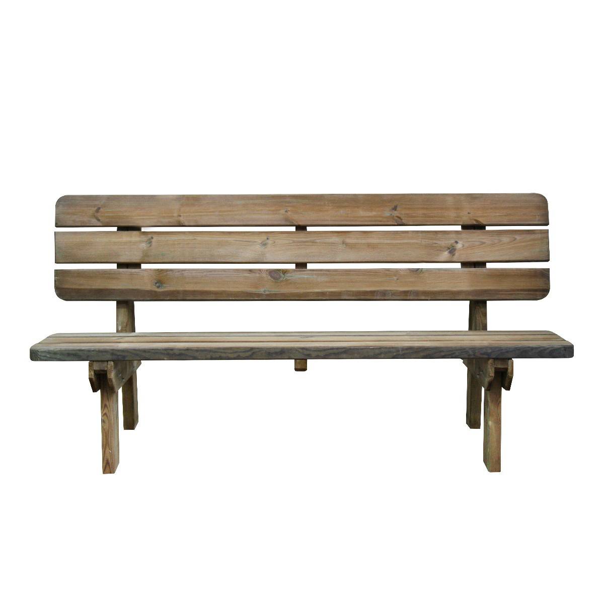 Banc de jardin 4 places en bois Rambouillet - Cémonjardin - Image 4