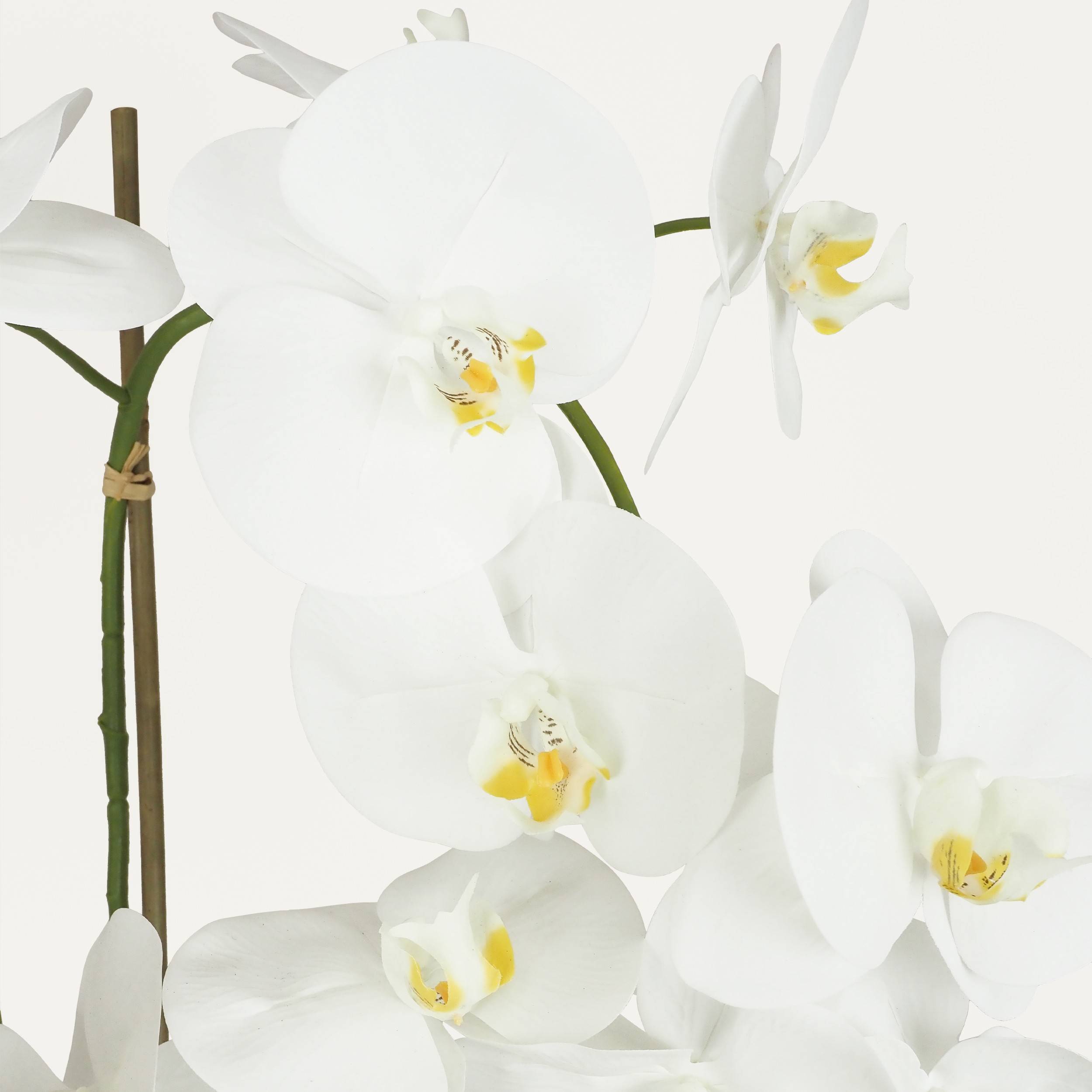 Ligne Deco - Orchidée artificielle toucher naturel pot or 100cm Ligne Déco - Image 3