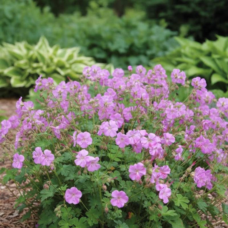 Géranium vivace Berggarten à fleurs Rose/ - feuillage Persistant - Godet - 5/20 cm