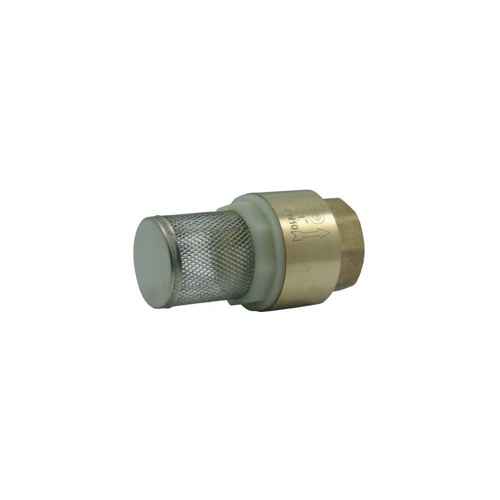Clapet laiton avec crépine  filetage 1 pouce