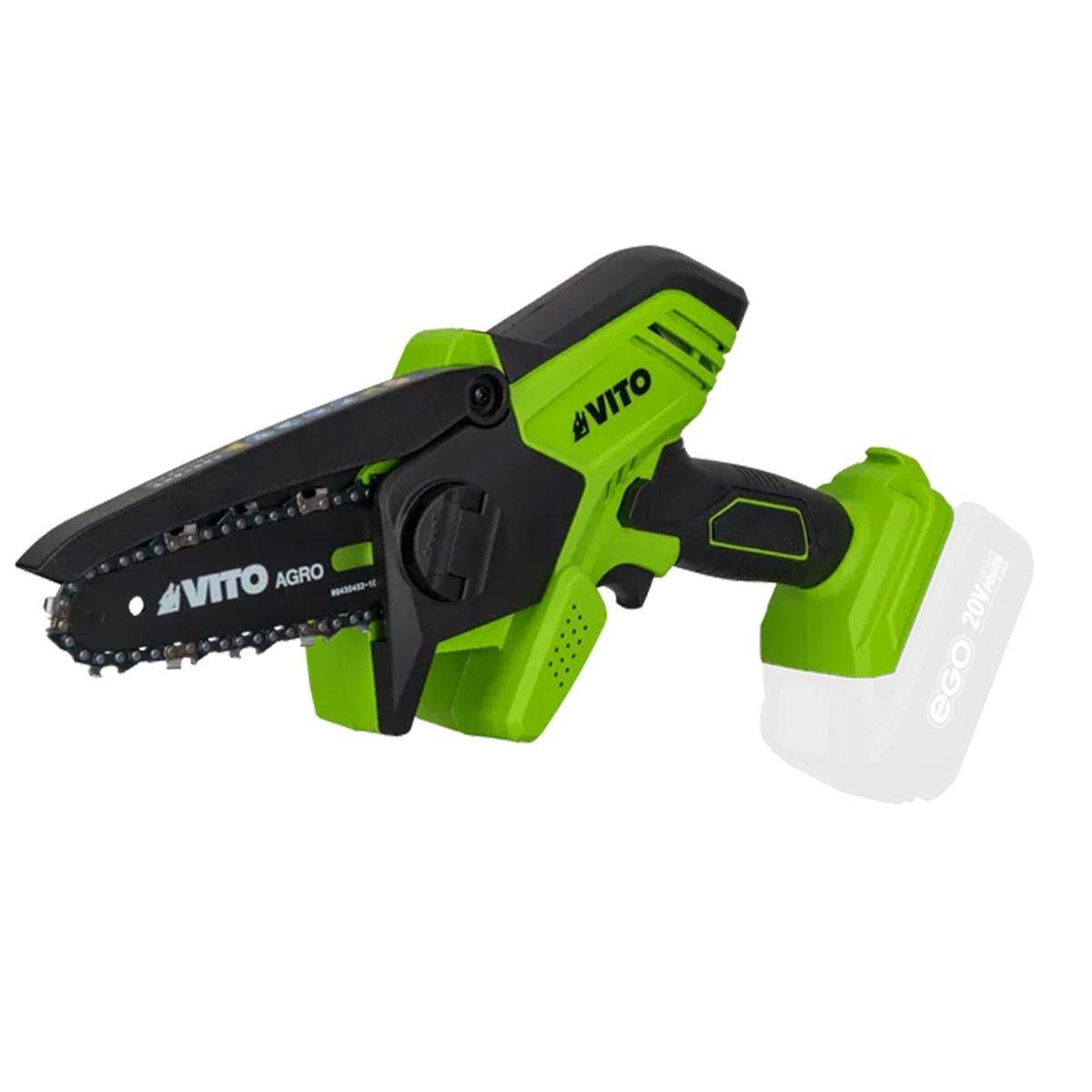 Mini tronçonneuse sans fil 20V + Batterie lithium 2Ah + Chargeur Mini scie électrique sans fil VITO - Imagen 4
