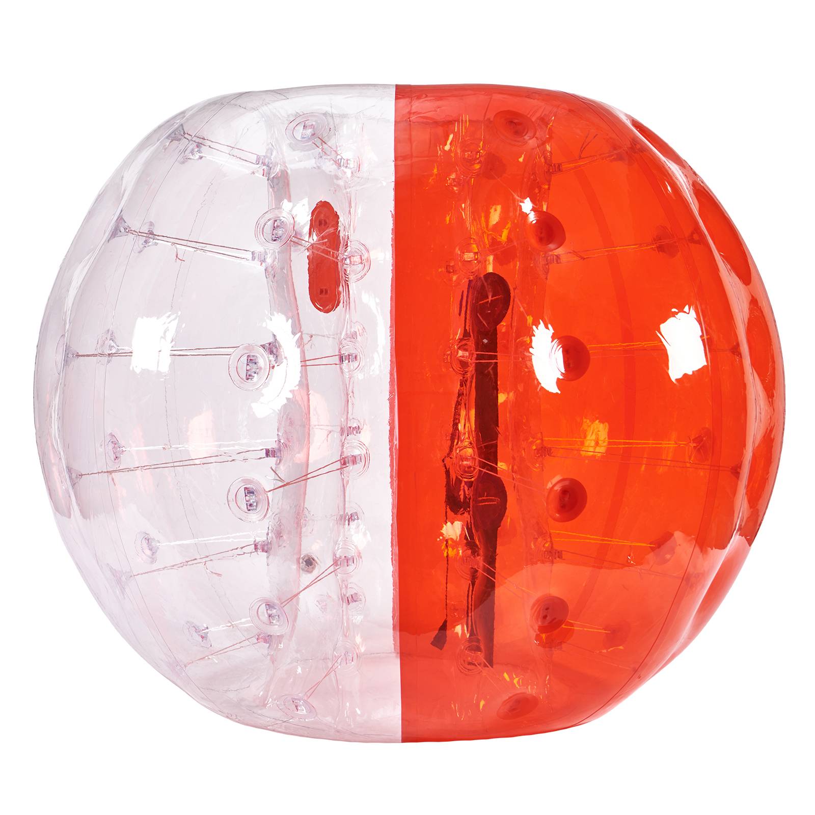 Vevor - VEVOR Bulle gonflable 1.5m diamètre PVC 0.8mm, pour jeux plein air adolescents/adultes, rouge et transparent. - Image 1