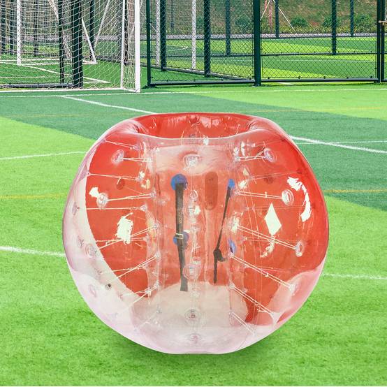 Vevor - VEVOR Bulle gonflable 1.5m diamètre PVC 0.8mm, pour jeux plein air adolescents/adultes, rouge et transparent. - Image 8