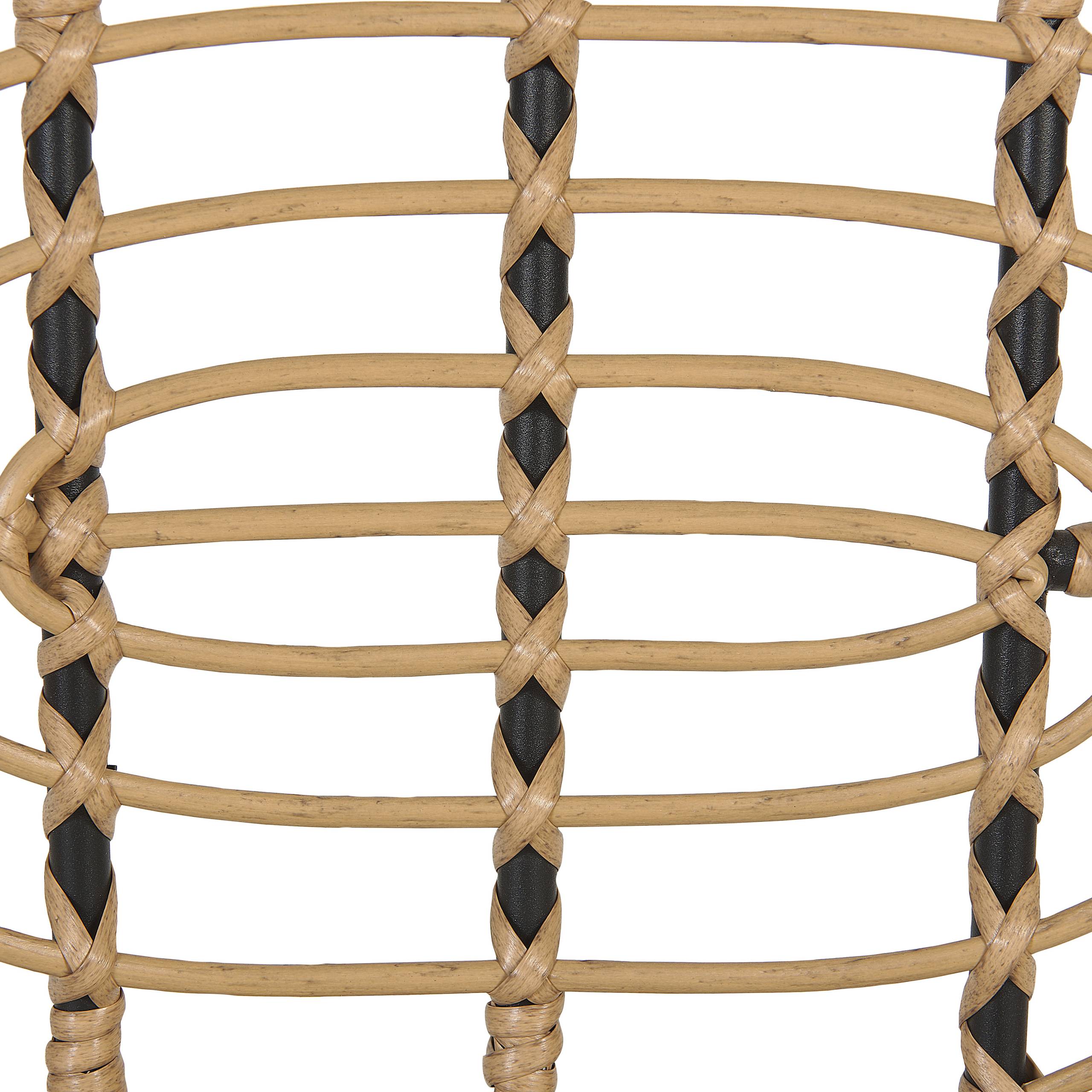 Beliani - Chaise de jardin Polyrotin Naturel PRATELLO - Beliani - Imagen 10