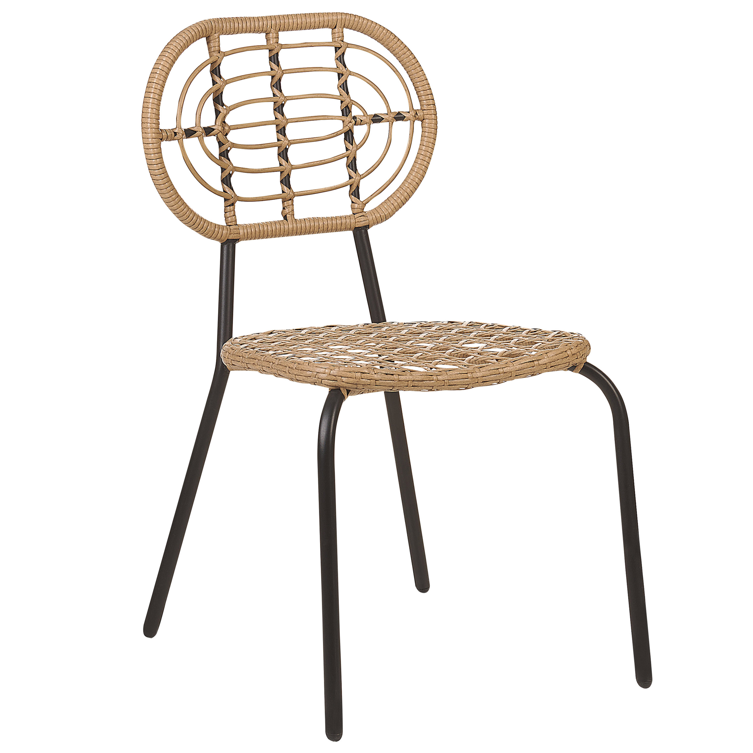 Beliani - Chaise de jardin Polyrotin Naturel PRATELLO - Beliani - Imagen 5