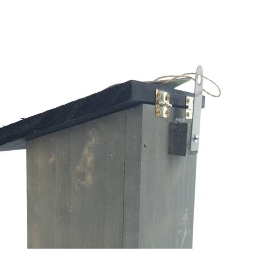 Mangeoire silo Womba maison grise 25 cm pour oiseaux - Image 7