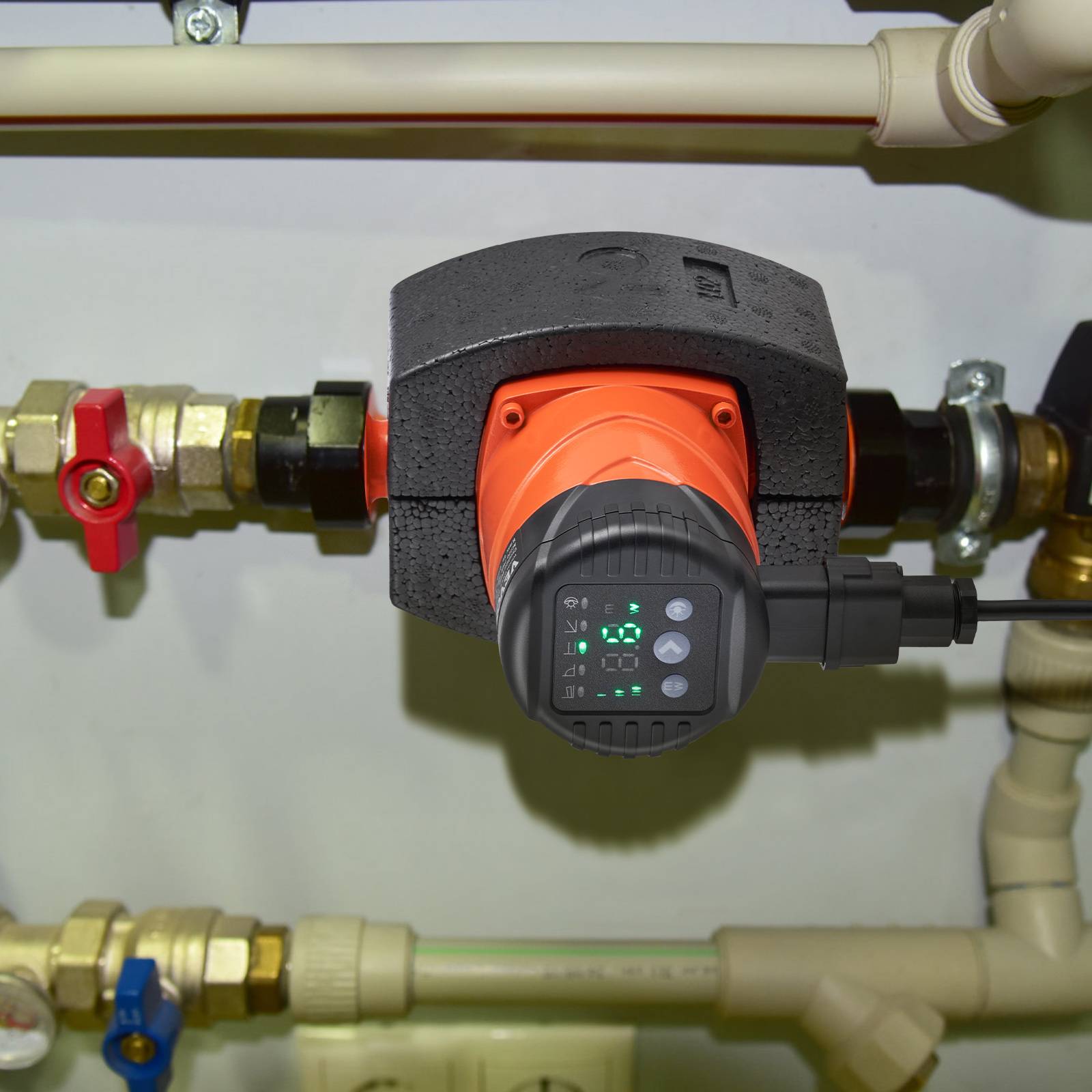 VEVOR Pompe circulation eau chaude LPS25-6BP-180, 60 L/min, 220V 45W, hauteur 6m, pour système chauffe-eau. - Image 8