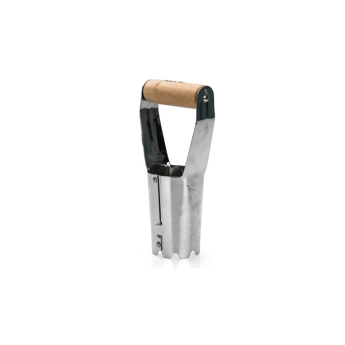Plantoir à bulbes 230mm Outil de jardin Manche bois Inox Haute qualité VITO - Image 1