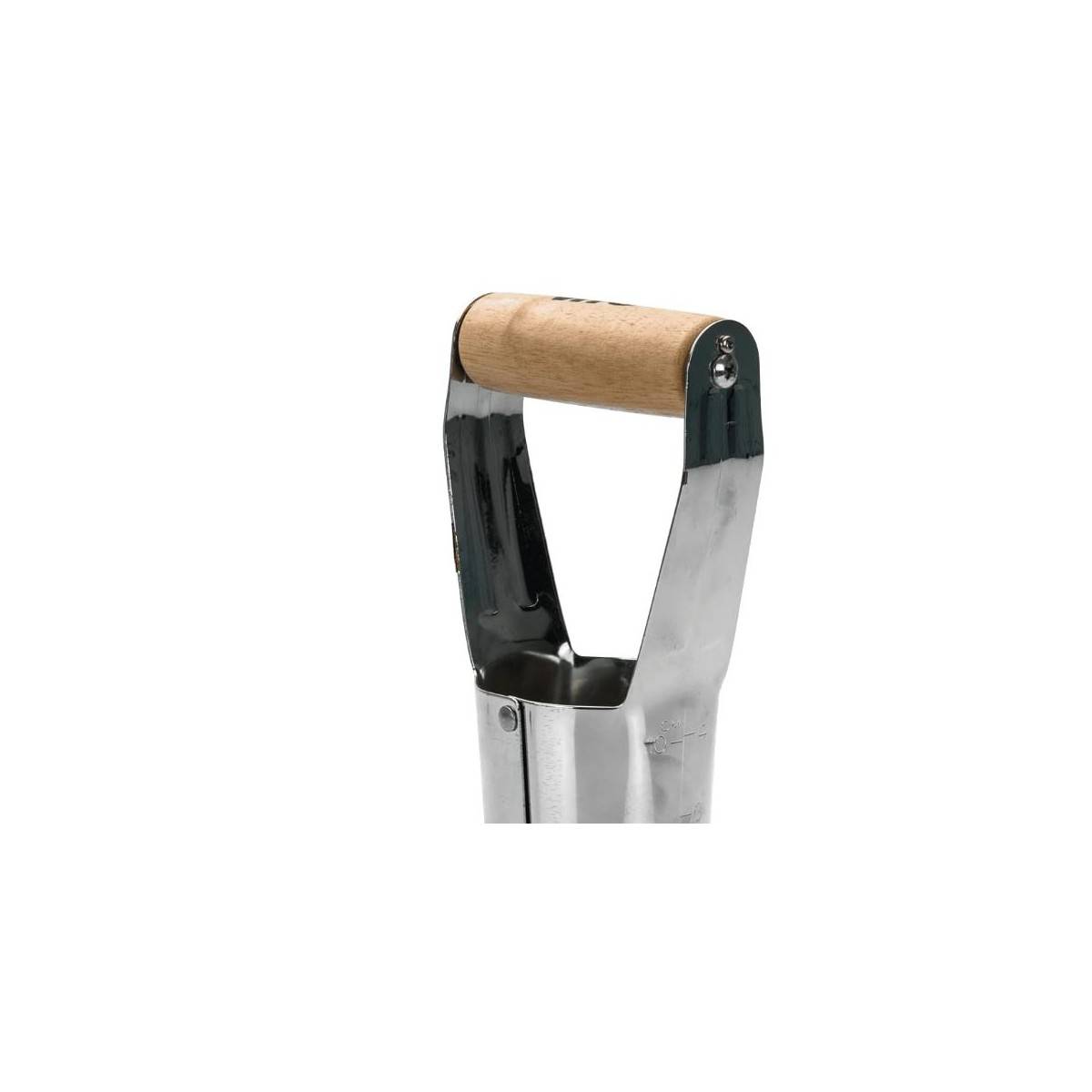 Plantoir à bulbes 230mm Outil de jardin Manche bois Inox Haute qualité VITO - Image 2