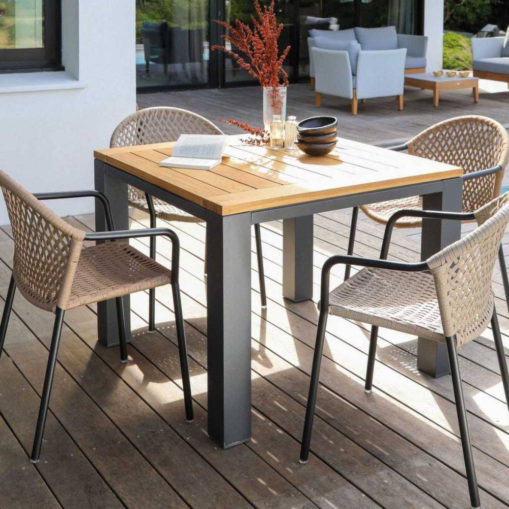 Fauteuil de jardin en aluminium et résine Capri - Imagen 2