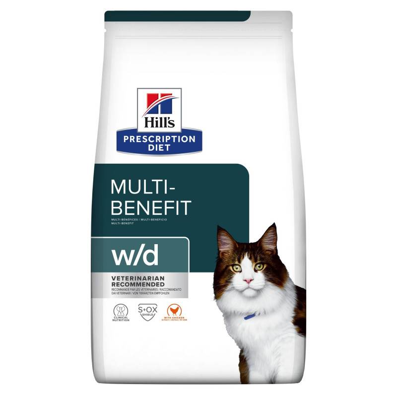 CROQUETTES CHAT ADULT PRESCRIPTION DIETS W/D MULTI BENEFIT - HILL'S 3 kg - Image 1
