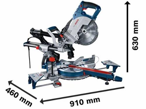 Bosch - Scie à onglets radiale 1600W GCM 8 SJL Professional - BOSCH - 0601B19100 - Image 3