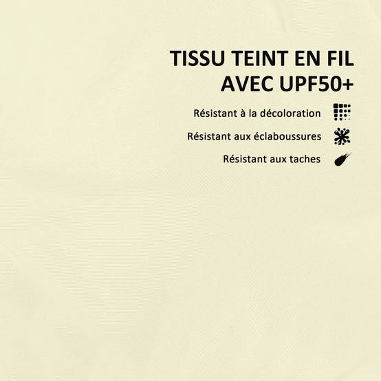 Ensemble de 2 coussins d'assise avec dossier, coussin d'assise et de dossier extérieur et intérieur, crème - Image 7