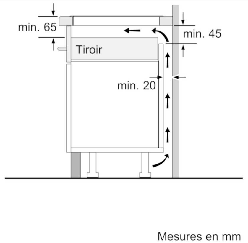 Bosch - Table de cuisson à induction 60cm 3 feux 4600w PUC611AA5E Bosch - Image 3