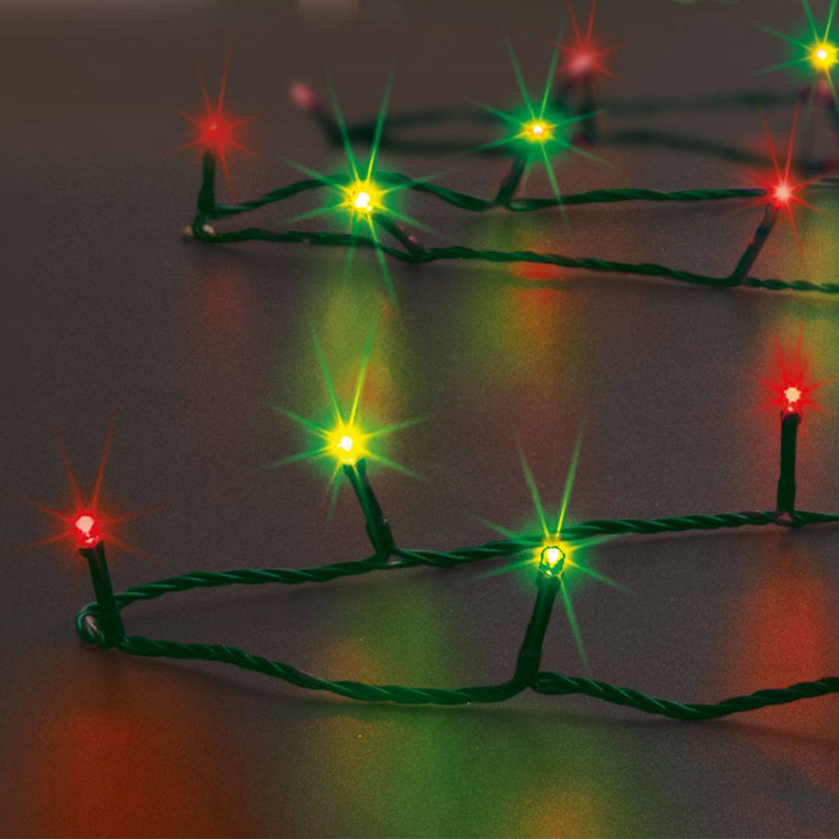 Fééric Lights & Christmas - Guirlande lumineuse 200 LED 20m avec timer extérieur rouge vert FEERIC LIGHTS & CHRISTMAS - Imagen 1