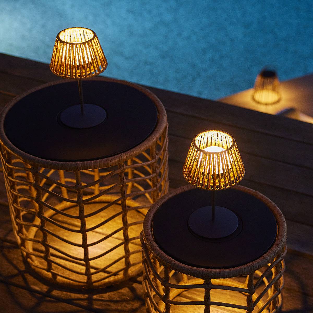 Lumisky - 2 Lampes de table TWINS RAFFY H24cm - Imagen 2