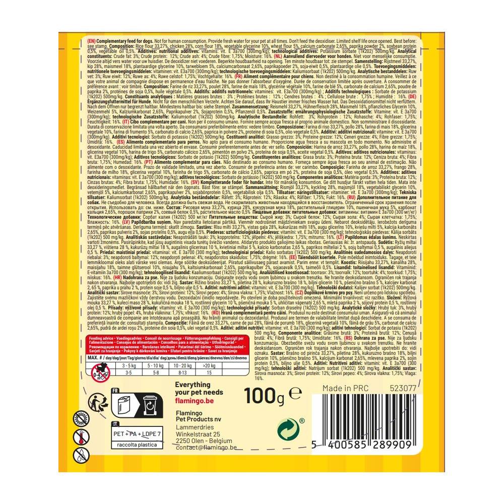 Flamingo - Friandises Fast Food Nuggets avec poulet 100 g pour chien - Image 5