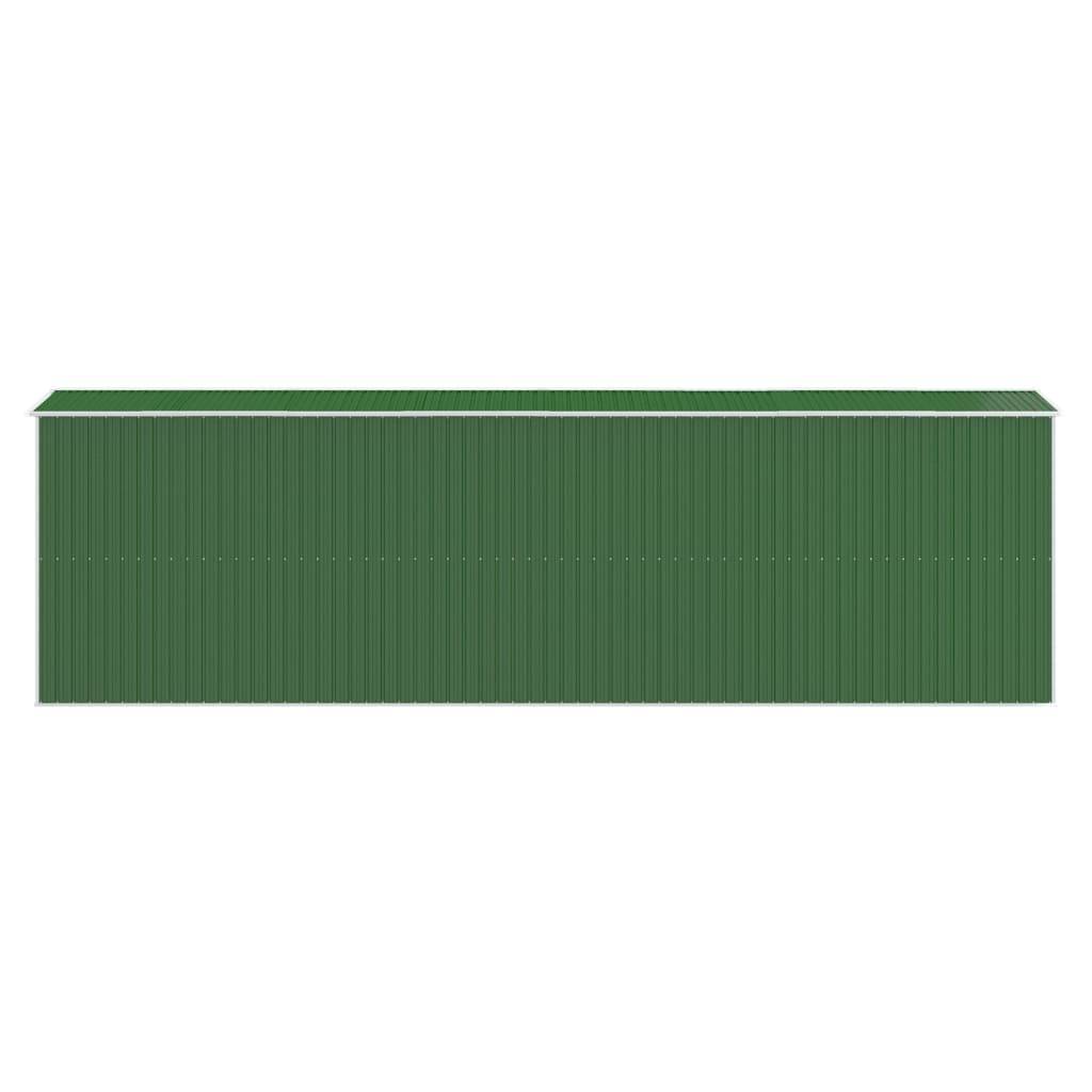 PANGIVO - Abri de jardin avec double porte coulissante - Acier galvanisé - Vert 192x606x223 cm - Surface au sol 11,64m² - PANGIVO - Image 6