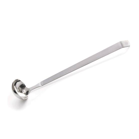 Louche a sauce Kitchen Tool 2160 en Acier au nickel-chrome L 330 mm Ø 65 mm - Was Germany