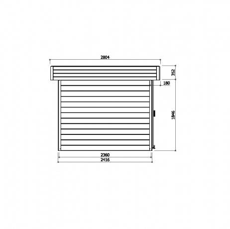 Abri de jardin STOCKHOLM en bois 8,36 m², Plancher Non - Imagen 5