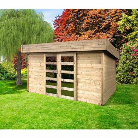 Abri de jardin STOCKHOLM en bois 8,36 m², Plancher Non - Imagen 1