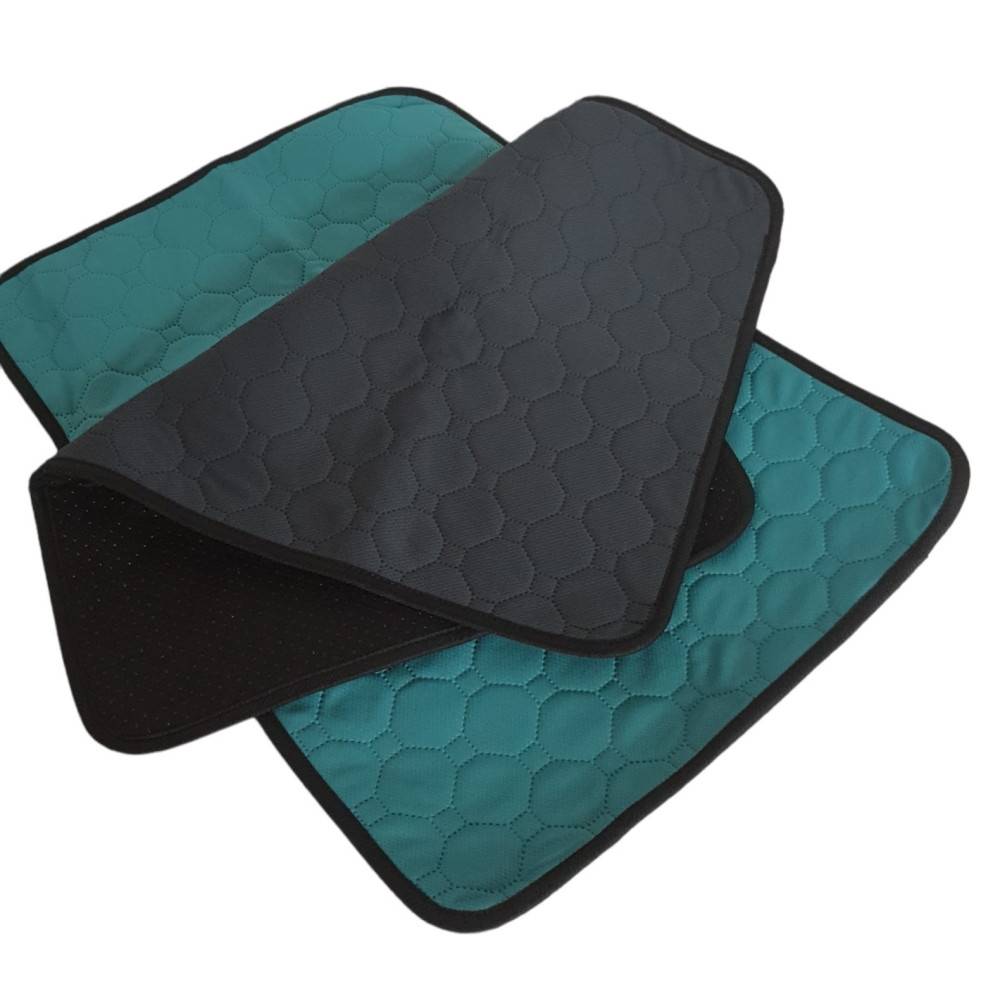 Animallparadise - 2 Tapis éducateur lavable et réutilisable, S 54 x 38 cm gris vert,  pour chiot - Imagen 3